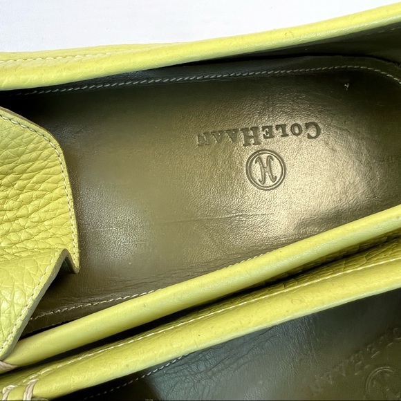 Cole Haan green leather moc toe driving loafer size 9. Casual slip on shoes. - Picture 9 of 10